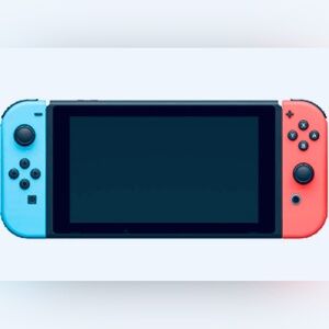 Nintendo Switch Console with Red and Blue Controllers
